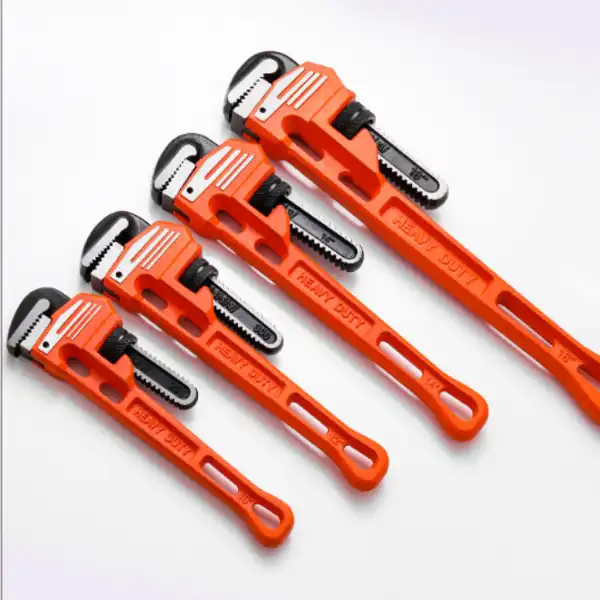 Heavy Pipe Wrench Delivers Strong Grip for Large Diameter Pipe Work
